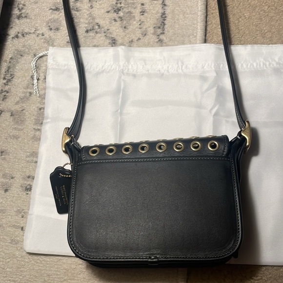 COACH π€π Originals Grommets Patricia Leather Legacy 19 shoulder bag purse new - Picture 9 of 12